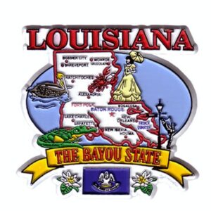 LOUISIANA MAGNET 2D STATE MAP