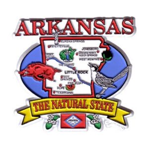 ARKANSAS MAGNET 2D STATE MAP