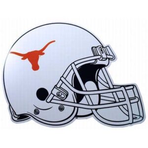 TEXAS LONGHORNS CAR MAGNET LARGE HELMET