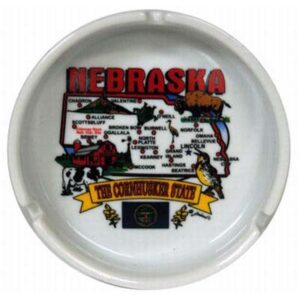 NEBRASKA ASHTRAY STATE MAP