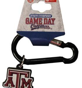 TEXAS A&M AGGIES KEYCHAIN CARABINER PVC