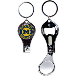 MICHIGAN WOLVERINES KEYCHAIN NAILCLIPPER BULLSEYE