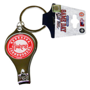 NEBRASKA CORNHUSKERS KEYCHAIN NAILCLIPPER BULLSEYE
