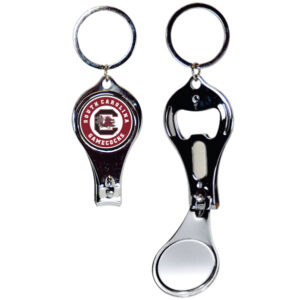 SOUTH CAROLINA GAMECOCKS KEYCHAIN NAILCLIPPER BULLSEYE