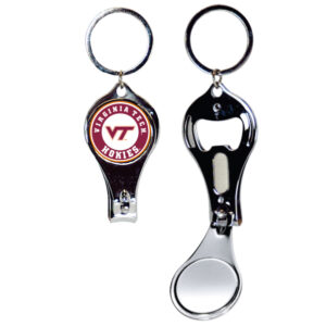 VIRGINIA TECH HOKIES KEYCHAIN NAILCLIPPER BULLSEYE