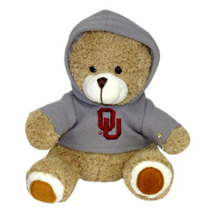 OKLAHOMA SOONERS PLUSH BEAR TEDDY WITH HOODIE