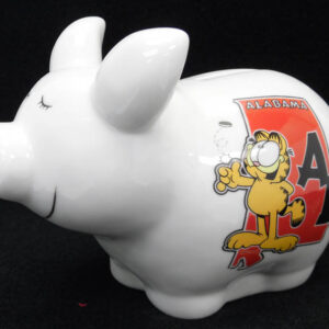 ALABAMA BANK PIGGY GARFIELD STATE OUTLINE
