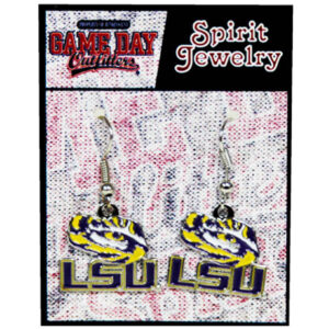 LSU TIGERS EARRINGS COLOR FILL