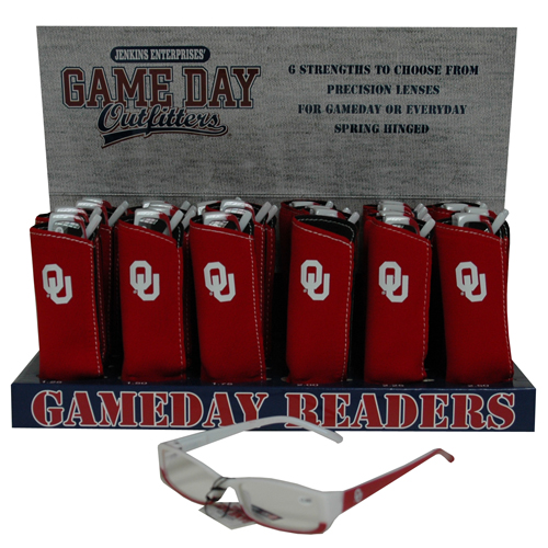 OKLAHOMA SOONERS READING GLASSES ASSORTED