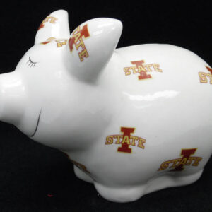 IOWA STATE CYCLONES BANK PIGGY LOGO ALL OVER