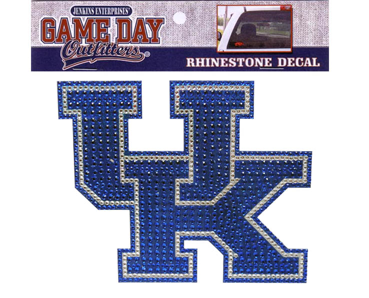 KENTUCKY WILDCATS STICKER WINDOW DECAL RHINESTONE