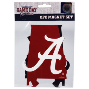 ALABAMA CRIMSON TIDE CAR MAGNET SMALL LOGO MAP