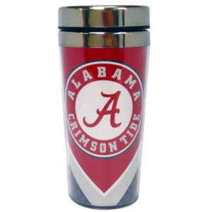 ALABAMA CRIMSON TIDE MUG TRAVEL CREST DESIGN