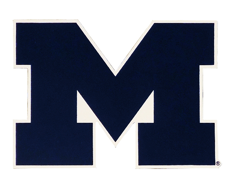 MICHIGAN WOLVERINES CAR MAGNET SMALL