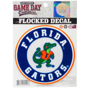 FLORIDA GATORS STICKER DECAL FLOCKED