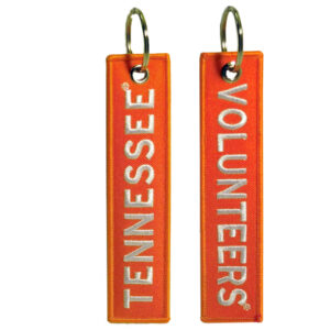 TENNESSEE VOLUNTEERS KEYCHAIN FABRIC RIBBON