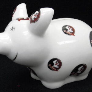 FLORIDA STATE SEMINOLES BANK PIGGY LOGO ALL OVER