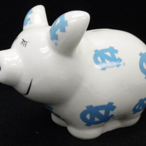 NORTH CAROLINA TAR HEELS BANK PIGGY LOGO ALL OVER