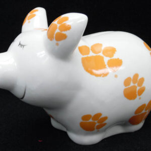 CLEMSON TIGERS BANK PIGGY LOGO ALL OVER
