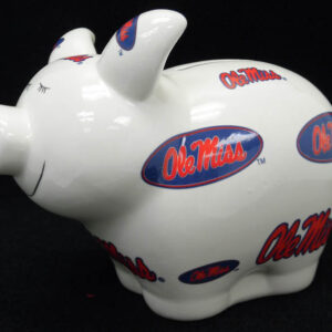 OLE MISS REBELS BANK PIGGY LOGO ALL OVER