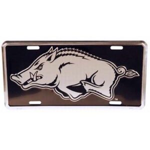 ARKANSAS RAZORBACKS CAR TAG ELITE