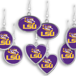LSU TIGERS EARRINGS CHARM ASSORTED