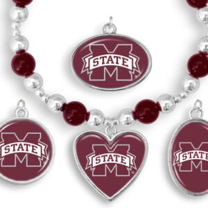 MISSISSIPPI STATE BULLDOGS BRACELET CHARM ASSORTED