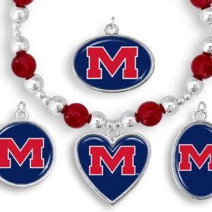 OLE MISS REBELS BRACELET CHARM ASSORTED