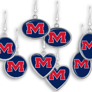 OLE MISS REBELS EARRINGS CHARM ASSORTED