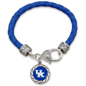 KENTUCKY WILDCATS BRACELET WOVEN ROPE CHARM