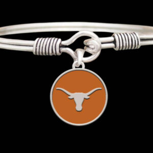 TEXAS LONGHORNS BRACELET BANGLE EPOXY CHARM