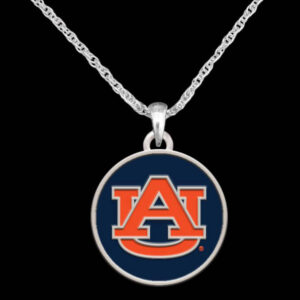 AUBURN TIGERS NECKLACE EPOXY CHARM
