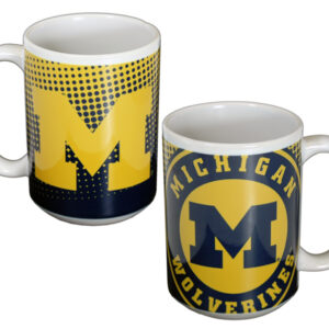 MICHIGAN WOLVERINES MUG GRANDE DOT PATTERN