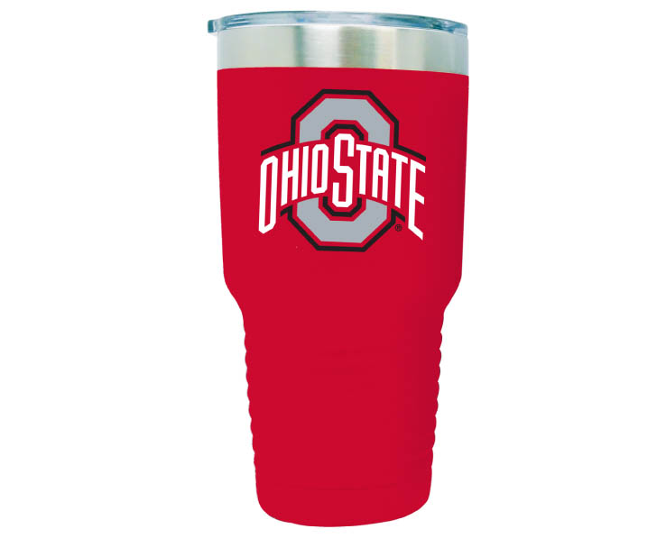 OHIO STATE BUCKEYES MUG TUMBLER POLAR LOGO RED