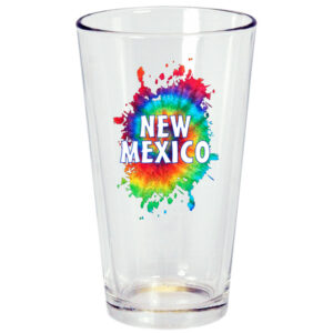NEW MEXICO PINT GLASS TIE DYE