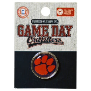 CLEMSON TIGERS JEWELRY LAPEL PIN LOGO DOMED
