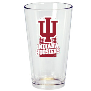 INDIANA HOOSIERS PINT GLASS DOT PATTERN