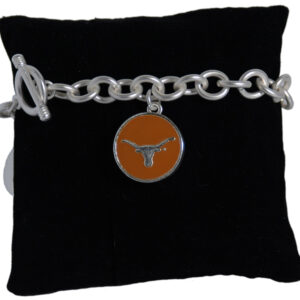 TEXAS LONGHORNS BRACELET TOGGLE 3 DISC SNAP ON