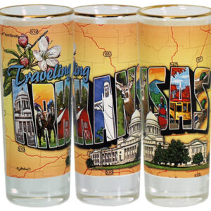 ARKANSAS SHOOTER GOLD RIM POSTCARD