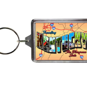KENTUCKY KEYCHAIN LUCITE POSTCARD