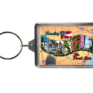 GEORGIA KEYCHAIN LUCITE POSTCARD