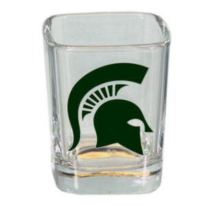 MICHIGAN STATE SPARTANS SHOTGLASS SQ LOGO