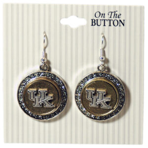 KENTUCKY WILDCATS EARRINGS 2-TONE SNAP ONE