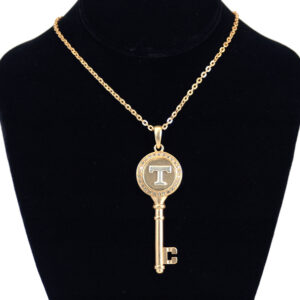 TENNESSEE VOLUNTEERS JEWELRY NECKLACE GOLD KEY CHARM SNAP ON