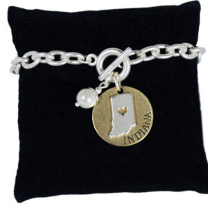 INDIANA BRACELET TOGGLE PEARL DISC