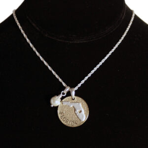 FLORIDA JEWELRY NECKLACE TOGGLE PEARL DISC