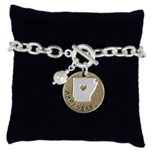 ARKANSAS BRACELET TOGGLE PEARL DISC