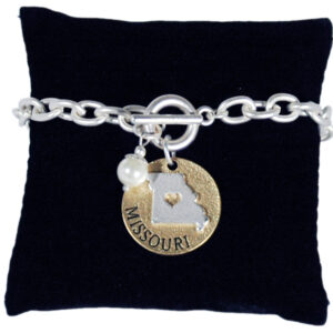 MISSOURI BRACELET TOGGLE PEARL DISC
