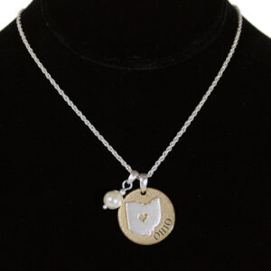 OHIO JEWELRY NECKLACE TOGGLE PEARL DISC