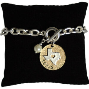 TEXAS BRACELET TOGGLE PEARL DISC